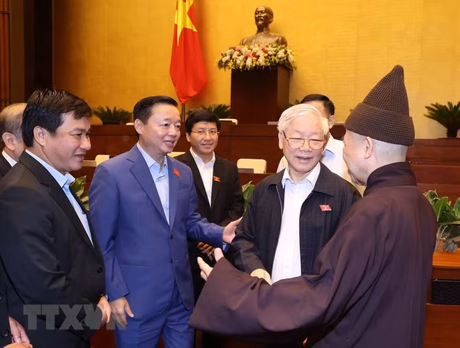 Tổng bí thư, Chủ tịch nước Nguyễn Phú Trọng và các đại biểu Quốc hội.