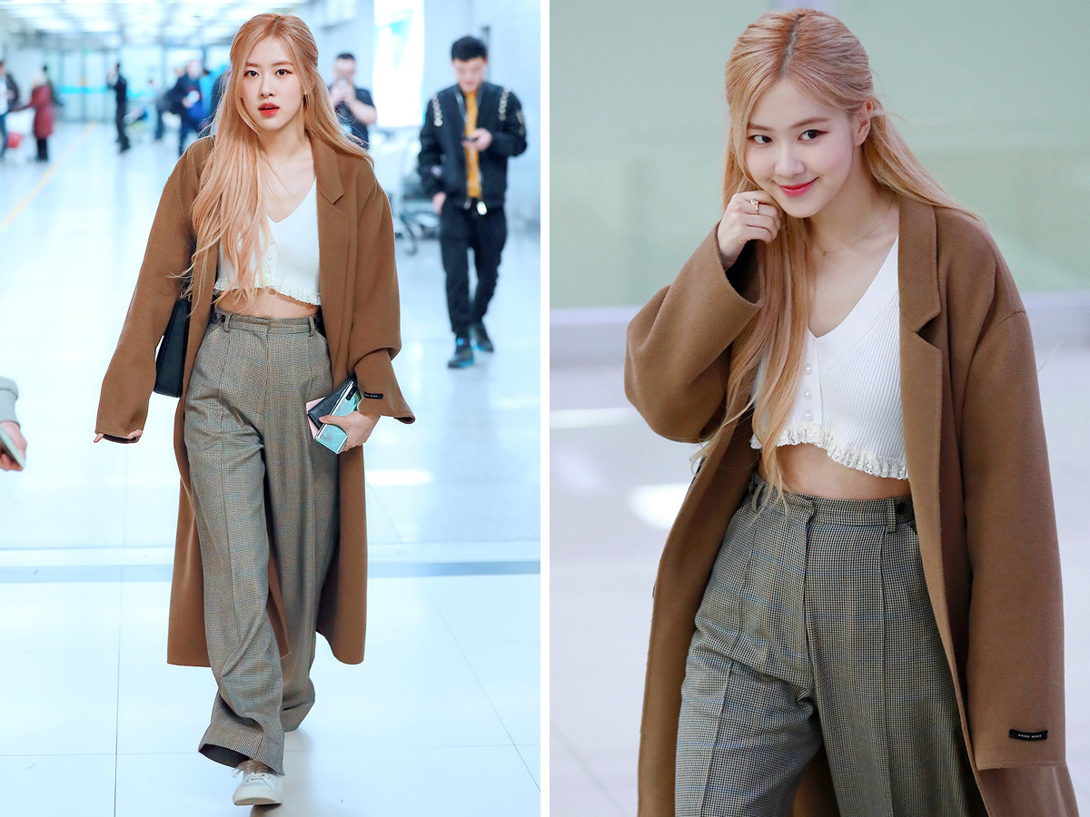 Rosé cực kỳ nổi tiếng với vòng eo 48 cm của mình vậy nên việc cô chăm khoe eo là điều không hề khó hiểu.