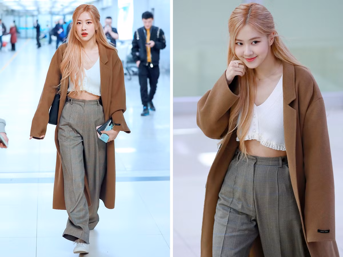 Rosé cực kỳ nổi tiếng với vòng eo 48 cm của mình vậy nên việc cô chăm khoe eo là điều không hề khó hiểu.