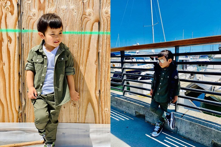 Bà xã Đan Trường chia sẻ, cô thường mua cho con những bộ trang phục đắt đỏ đến từ các thương hiệu như Gucci, Moschino và Burberry. Ngoài ra, tủ giày của cậu bé còn lên đến 40 đôi đến từ các nhà mốt lớn khác.