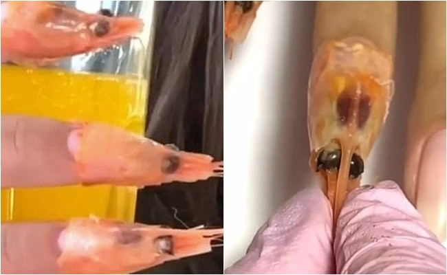 Cửa hàng nail nghệ thuật Sunny đã ghi lại quá trình làm móng tay từ đầu tôm hướng dẫn cách tạo ra kiểu móng độc lạ này. Ban đầu người thợ cắt tỉa chỉnh sửa móng cho thon gọn, định hình móng rồi bôi chất kết dính. Sau đó, người thợ cắt đầu một con tôm, nạo bỏ phần bên trong rồi cẩn thận gắn phần đầu con tôm phủ kín đầu ngón tay.