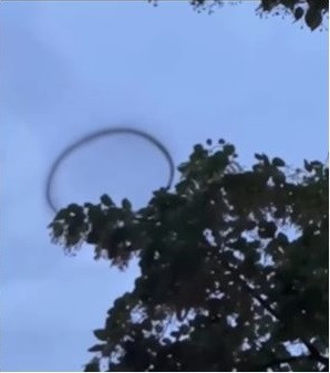 Những đoạn video quay lại những vòng tròn đen bí ẩn đó đã thu hút hàng trăm nghìn lượt xem.