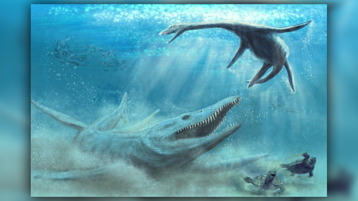 Vào thời tiền sử, Pliosaur là quái vật săn mồi đáng sợ, chuyên săn những con mồi như Ichthyosaur (thằn lằn cá).