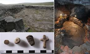 Các nhà nghiên cứu suy đoán, sau khi dung nham núi lửa nguội đi, người Viking đã tiến vào hang Surtshellir và tạo ra một chiếc thuyền bằng đá để sử dụng trong nghi lễ hiến tế dâng lên thần linh.