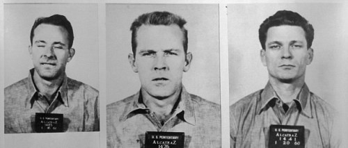 Trong số này, 3 tù nhân gồm: Frank Morris và hai anh em Clarence và John Anglin đã vượt ngục thành công khỏi nhà tù Alcatraz vào tháng 6/1962. Sau khi lên kế hoạch, chúng dành nhiều tuần để đục đẽo, làm cho các lỗ thông gió trên tường buồng giam đủ rộng để có thể chui qua.
