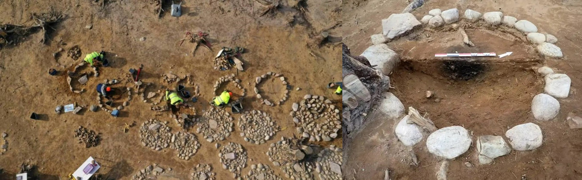 Những vòng tròn đá được đặt cẩn thận phía trên ngôi mộ của trẻ em. Chúng có kích thước từ 1 - 2m và có hình tròn hoặc hình bầu dục. Một vài tảng đá lớn hơn được đặt ở giữa hoặc các góc.