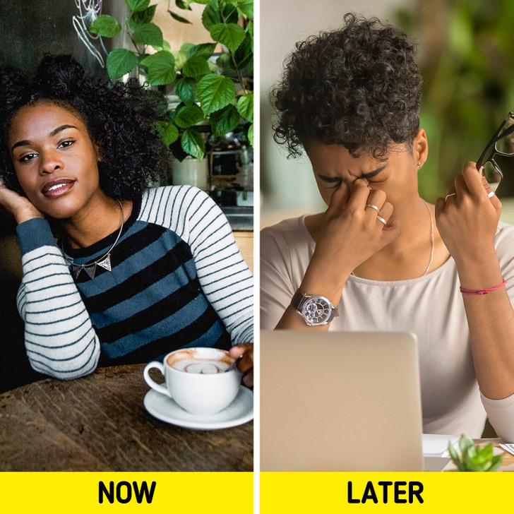 3. Cà phê có thể khiến bạn đau đầu: Mặc dù nhiều người hy vọng rằng một cốc Java nóng sẽ xoa dịu cơn đau đầu khó chịu, nhưng trên thực tế, nó thực sự có thể khiến bạn trở nên tồi tệ hơn. Ảnh: BrightSide.