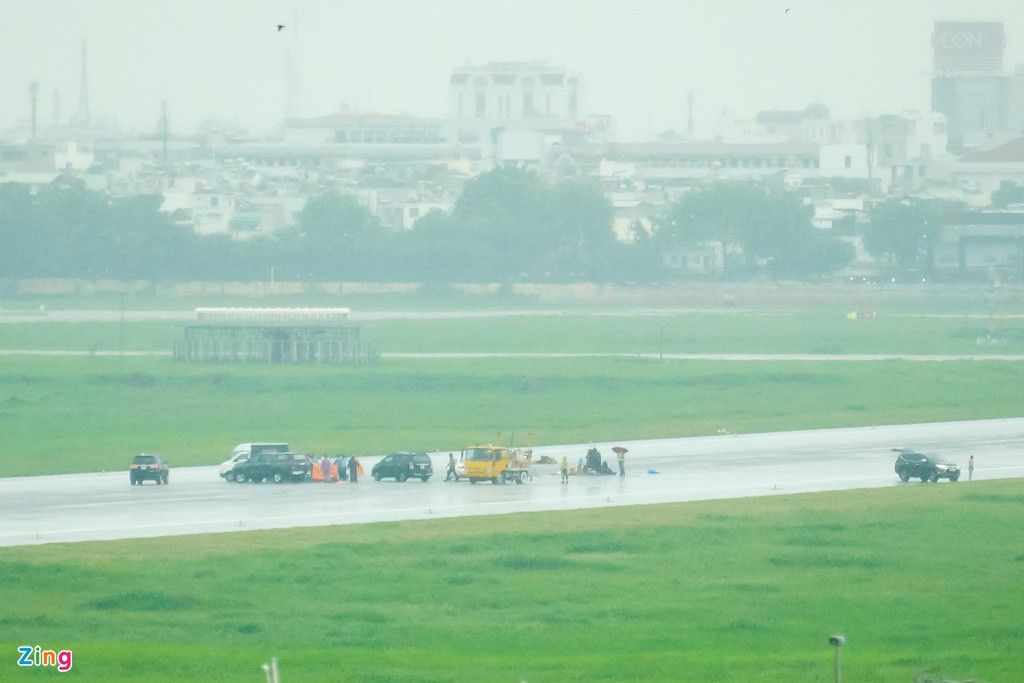 Thời điểm máy bay xảy ra sự cố, sân bay Tân Sơn Nhất có mưa. 