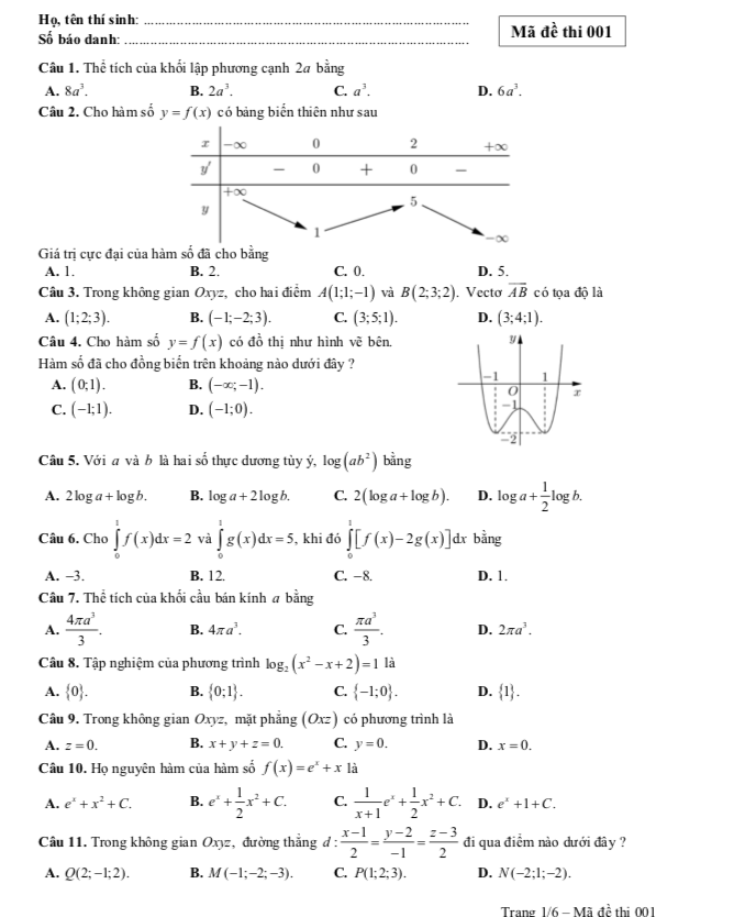 Bo GD&DT cong bo bo De thi tham khao THPT quoc gia nam 2019