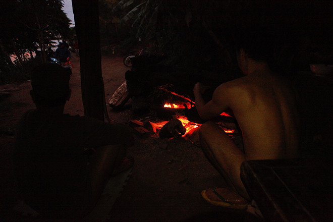 … trước khi vào sưởi ấm, làm nóng cơ thể, kết thúc một buổi tắm tiên trong giá lạnh tiết trời Hà Nội.