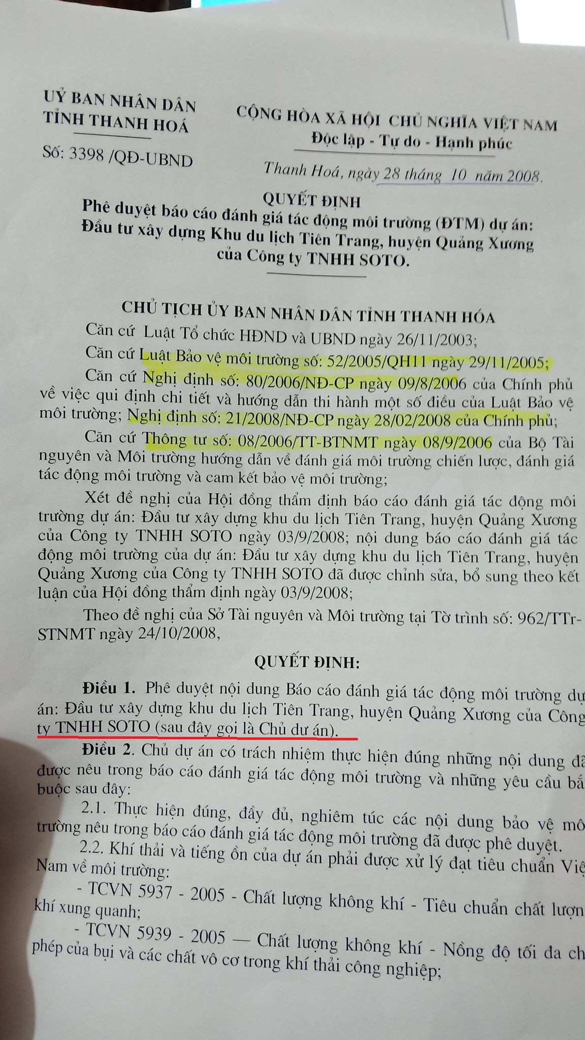 Thanh Hoa xoa rung phong ho lam du lich: Giao du an cho cong ty 