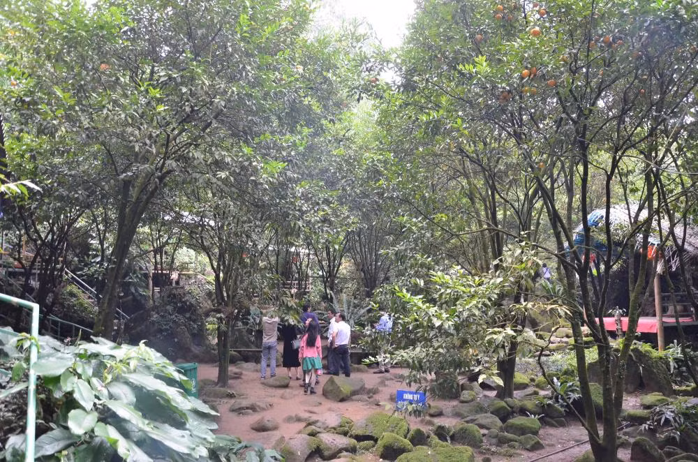 Ngay từ những bước chân đầu tiên khi len qua vách đá, du khách sẽ có được cảm giác như bước vào một không gian khác, cảm giác mát lạnh, thoải mái. Được biết, vào mùa hè, nhiệt độ trung bình tại lân đá này chỉ từ 23 – 28 độ. Vào mùa đông, có thời điểm nhiệt độ giảm xuống chỉ còn vài độ.