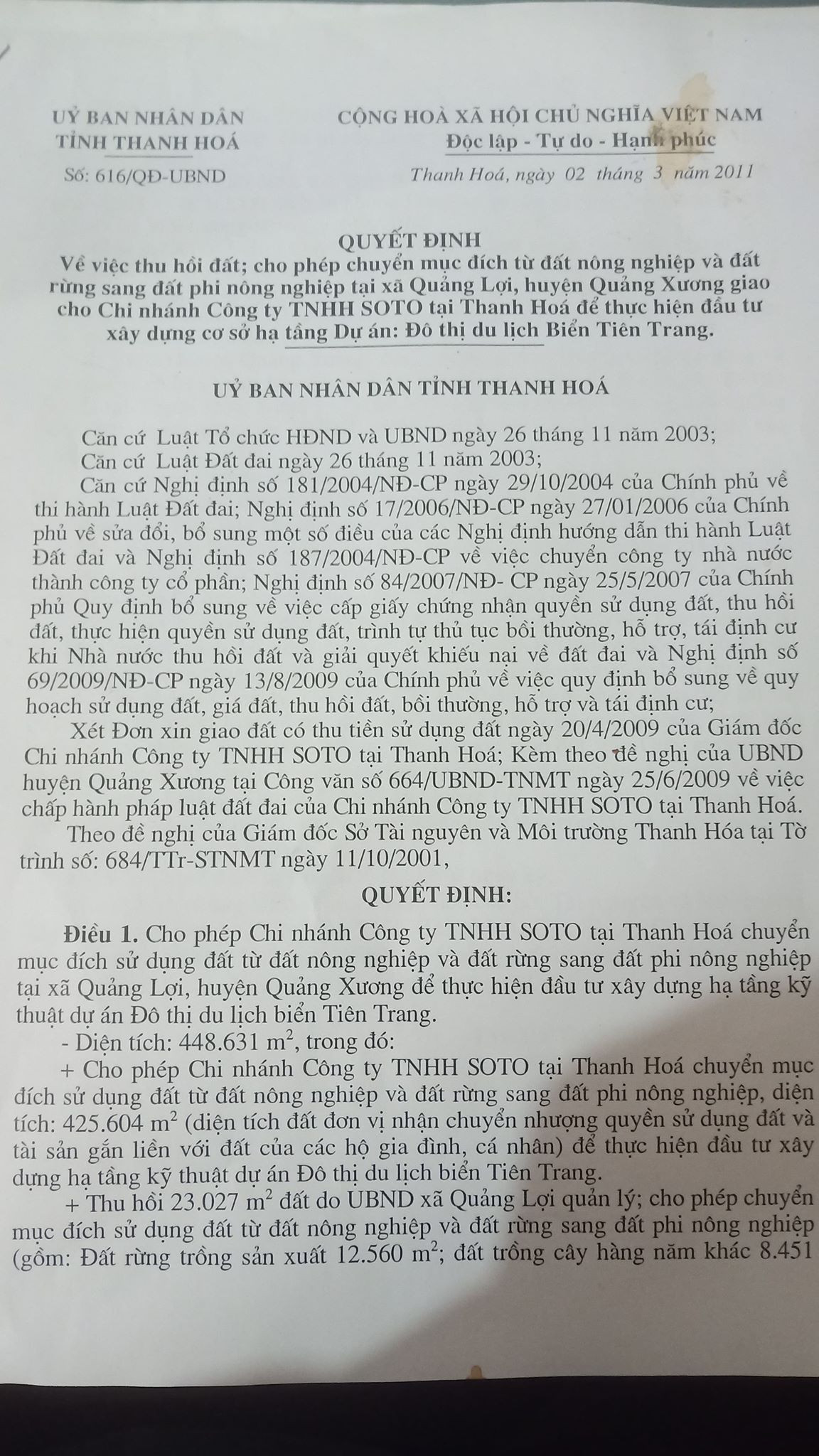 Thanh hóa xóa rừng phòng hộ làm du lịch: Dự án 10 năm chậm trễ vẫn không bị thu hồi - Hình 2 Thanh hoa xoa rung phong ho lam du lich: Du an 10 nam cham tre van khong bi thu hoi-Hinh-2