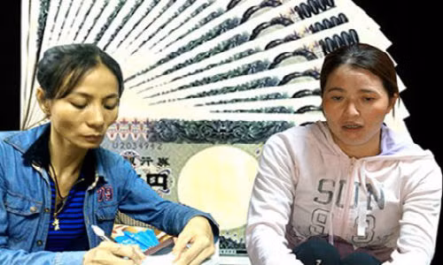 Ngày 15/5, một người đàn ông lạ mặt đã trực tiếp tìm đến nhà chị Hồng đưa thư và tiền (5 triệu đồng) cùng lời đề nghị chị đưa toàn bộ số tiền 5 triệu yen để họ gửi trả lại cho… nước Nhật. Theo đó người đàn ông và bạn bè của ông ta sẽ hỗ trợ số vốn lớn để chị Hồng làm ăn, đầu tư làm giàu. Tuy nhiên, chị Hồng đã từ chối lời đề nghị.