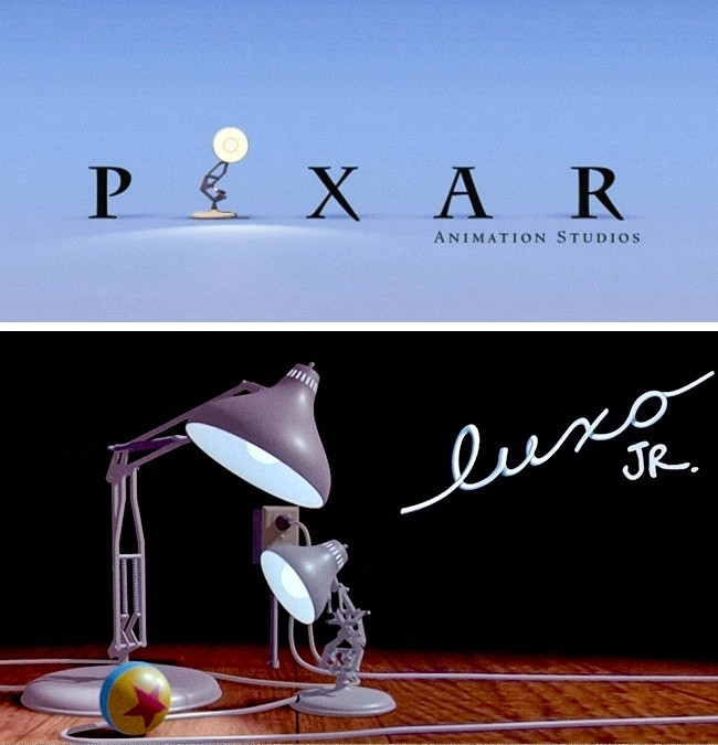  Pixar: Logo của hãng Pixar lại được lấy cảm hứng từ bộ phim thành công đầu tiên của hãng. Nhân vật "Luxo Jr.", một chiếc đèn bàn trong bộ phim ngắn ra mắt vào năm 1986 được yêu thích đến độ nó đã trở thành chữ "i" trong tên gọi của Pixar.