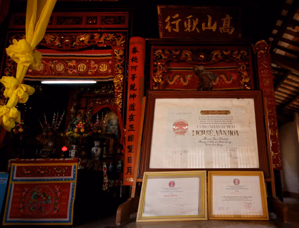 Văn Thánh Miếu được công nhận là di tích lịch sử cấp quốc gia năm 1991.