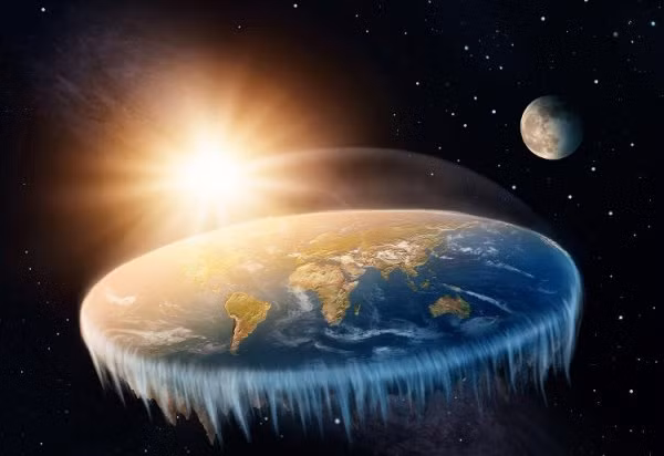  Trái đất là một mặt phẳng: Trái đất là một mặt phẳng là quan niệm của rất nhiều nền văn hóa xuyên suốt trong lịch sử. Thời Hy Lạp cổ đại, Pytago và Aristotle đều cho rằng Trái đất là hình cầu mặc dù rất nhiều các học giả đương đại cho rằng nó là một mặt phẳng. Nhiều ghi chú trong kinh Thánh về các góc của Trái đất càng làm mọi người tin rằng Trái đất là một mặt phẳng. Cho đến tận thế kỷ 15, các nhà tri thức Châu Âu cũng tin rằng như thế. Mãi về sau này, khi các nhà khoa học và thiên văn học vào cuộc, mọi thứ mới được sáng tỏ.