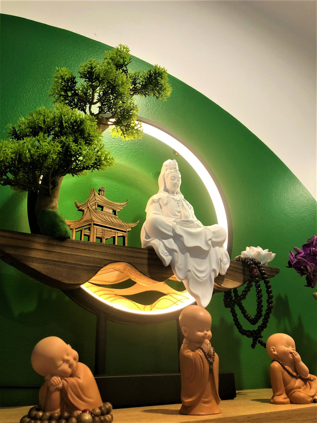 Can ho mang mau sac Wabi-sabi va khong gian am cung o Ha Noi