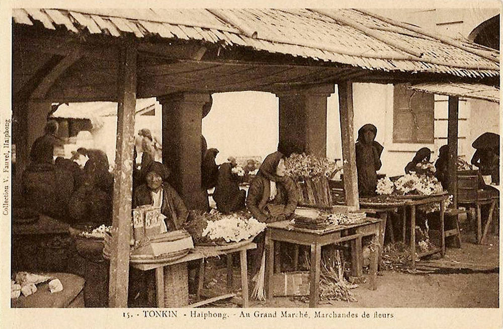 Một góc chợ hoa ở Hải Phòng