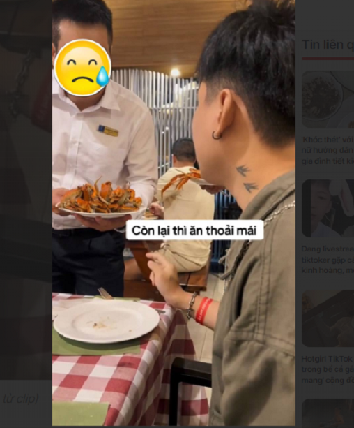 TikToker đăng đàn tố một nhà hàng nổi tiếng lừa dối khách - Hình 2 TikToker dang dan to mot nha hang noi tieng lua doi khach-Hinh-2