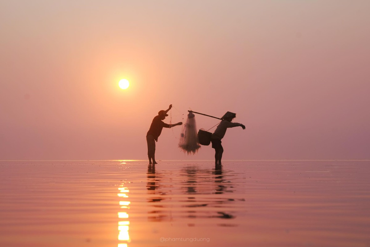 Ngam bien vo cuc dep huyen ao o Thai Binh