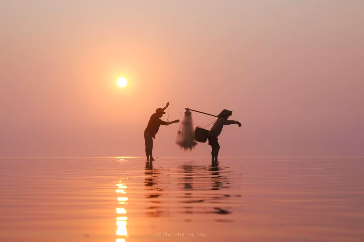 Ngam bien vo cuc dep huyen ao o Thai Binh