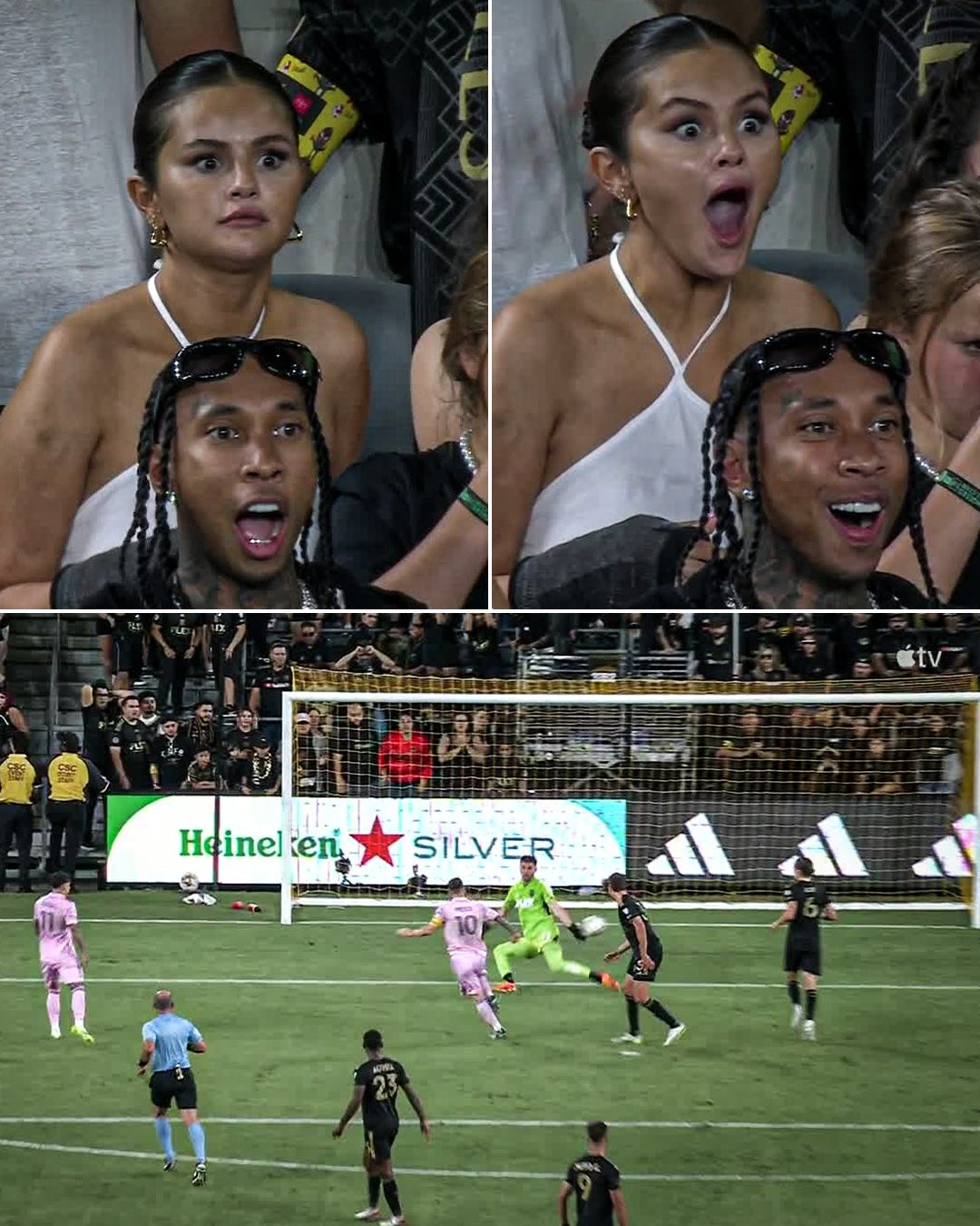 Nu ca si noi tieng gay sot khi xem Messi thi dau