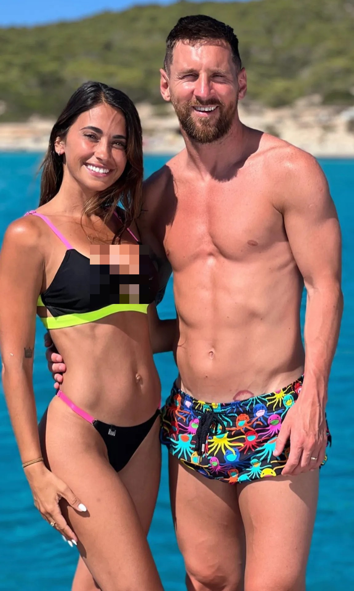 Vợ Messi thu hút mọi ánh nhìn khi diện bikini Vo Messi thu hut moi anh nhin khi dien bikini