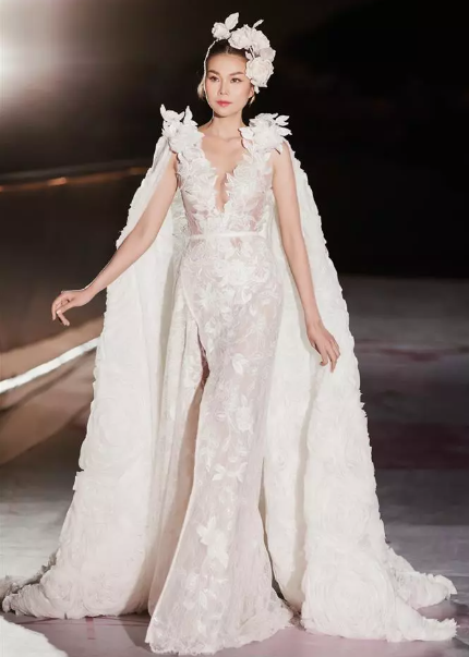 Dự đoán váy cưới Thanh Hằng sẽ mặc để sánh đôi chú rể - Hình 6 Du doan vay cuoi Thanh Hang se mac de sanh doi chu re-Hinh-6