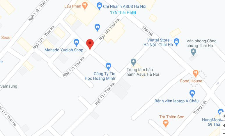 Địa điểm ngõ 121. Ảnh: google maps.