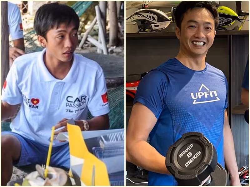 Mới đây trên trang cá nhân, Cường Đô la khoe ảnh hiện tại và cách đây 10 năm. “Thanh niên năm 30 tuổi và ông chú nay đã 40”, ông xã của Đàm Thu Trang viết. Không ít người cho rằng Cường Đô la có màn lột xác thành công.