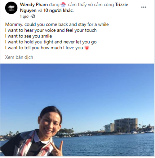 Con gai ruot cua Phi Nhung viet loi tien biet day xot xa