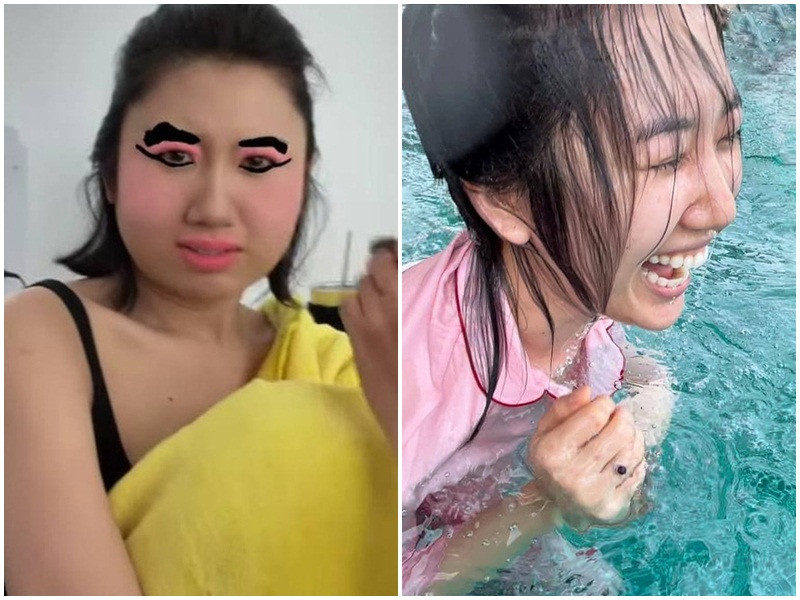 Lan Ngọc từng "dìm hàng" Thúy Ngân không thương tiếc khi sử dụng phần mềm chỉnh ảnh khiến gương mặt của Thúy Ngân trông hài hước. Trong khi đó, Ngô Kiến Huy chụp được khoảnh khắc Thúy Ngân cười thả ga trong Running Man Vietnam mùa 2.