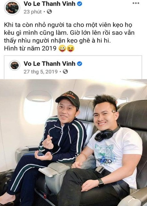 Con trai của Hoài Linh còn viết đầy ẩn ý: "Khi ta còn nhỏ, người ta cho một viên kẹo, họ kêu gì mình cũng làm. Giờ lớn lên rồi sao vẫn thấy nhiều người nhận kẹo ghê”.