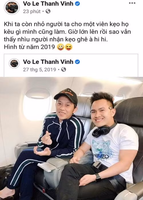Con trai của Hoài Linh còn viết đầy ẩn ý: "Khi ta còn nhỏ, người ta cho một viên kẹo, họ kêu gì mình cũng làm. Giờ lớn lên rồi sao vẫn thấy nhiều người nhận kẹo ghê”.