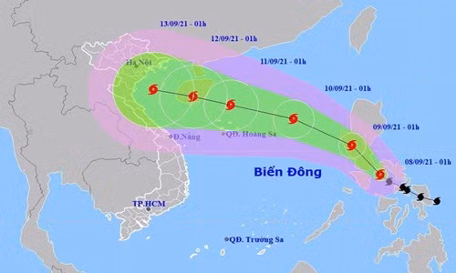 Bao Con Son di chuyen nhanh, cuong do rat manh