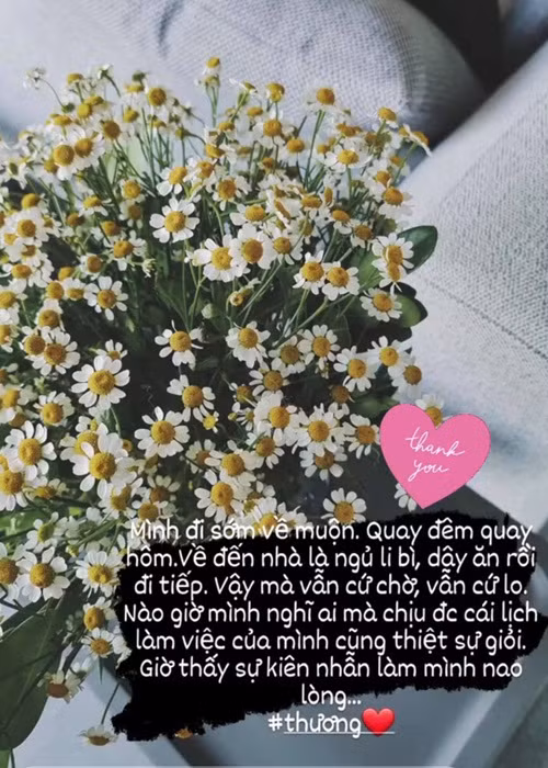 Ngô Thanh Vân từng chia sẻ, nửa kia luôn chờ đợi và lo lắng khi cô đi sớm về muộn.