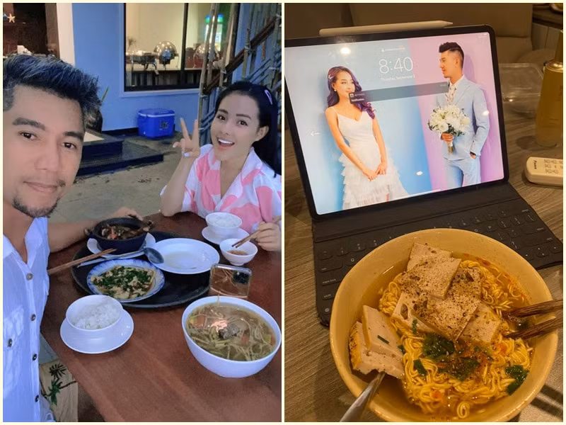 Ở Phú Quốc, mọi người được đi chợ. Vì vậy, Lương Bằng Quang và Ngân 98 có thể tự nấu ăn. Cặp đôi cũng tự giặt giũ.