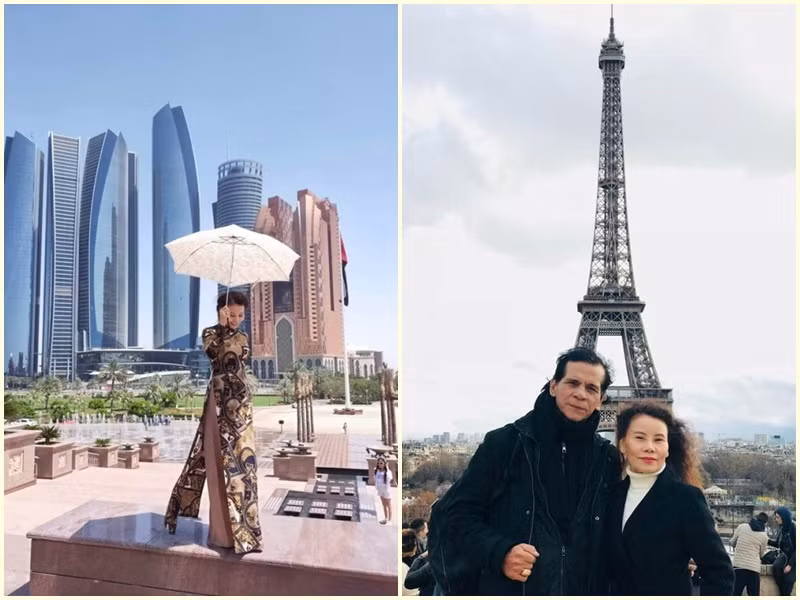 Bố mẹ của nữ hoàng giải trí dành nhiều thời gian đi du lịch trong và ngoài nước.