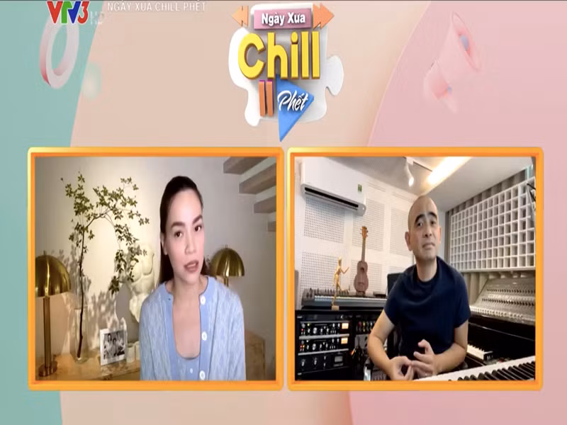 Mới đây, Hà Hồ và nhạc sĩ Đức Trí tiếp tục dành cho nhau những lời tốt đẹp khi tham gia chương trình "Ngày xưa chill phết". Ảnh: Yeah1