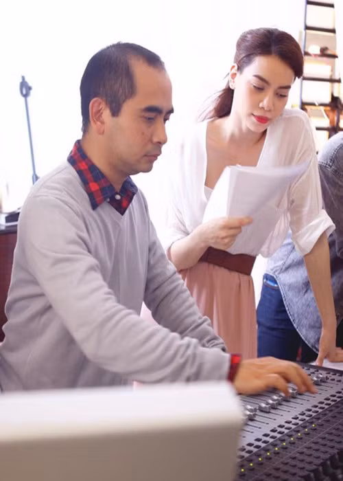 Nhạc sĩ Đức Trí từng hẹn hò Hồ Ngọc Hà. Sau đó cả hai trở thành bạn bè cho đến nay. Ảnh: Người lao động