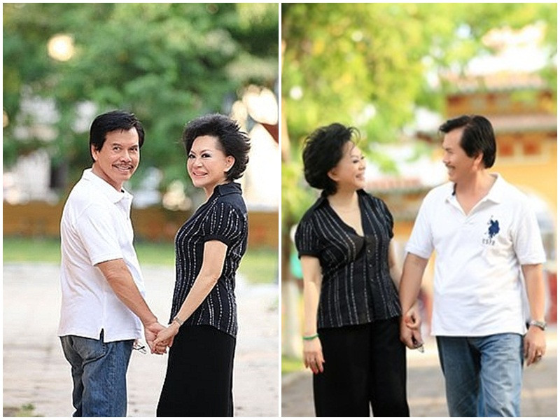 Nghệ sĩ Giao Linh quen biết ông James Võ vào năm 17 tuổi. Đến khi gặp lại, nữ nghệ sĩ 37 tuổi, vẫn độc thân còn ông James Võ từng qua 3 lần đò, có 6 con riêng. Ảnh: Khám phá