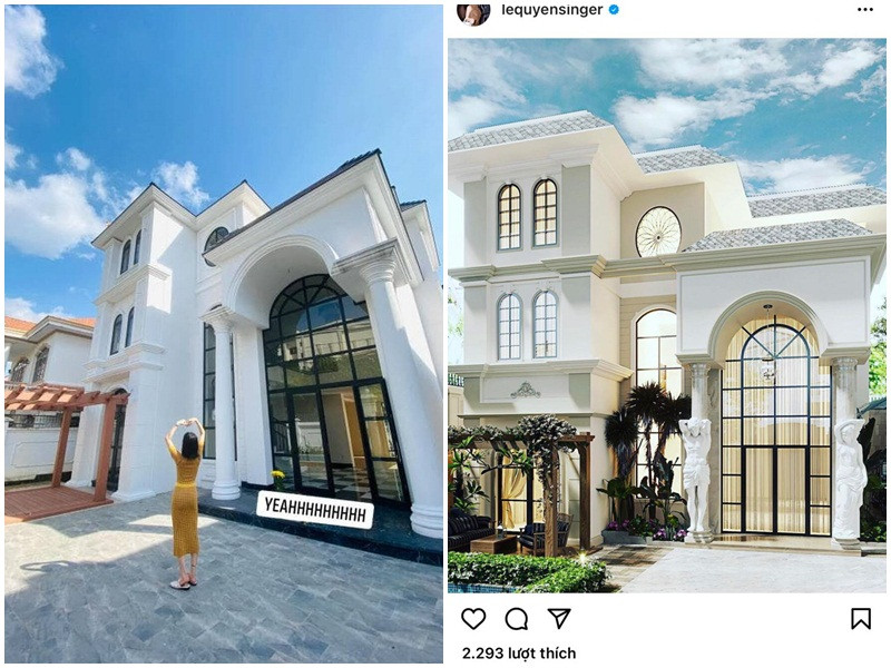 Hậu ly hôn, nữ hoàng phòng trà bắt tay vào xây dựng biệt thự mới. Nơi ở của cô phủ tông trắng chủ đạo, có sân vườn, hồ bơi, nội thất sang trọng.