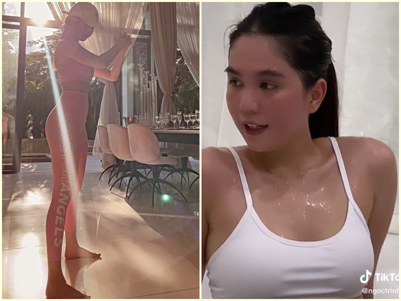 Tăng cân, Ngọc Trinh sở hữu vòng một đầy đặn hơn trước.