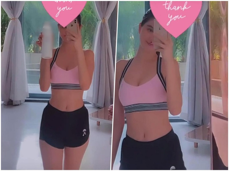 Chân dài gốc Trà Vinh gợi cảm với áo bra, quần short.