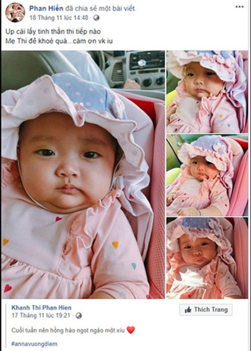 Phan Hiển khéo nịnh Khánh Thi. Anh từng chia sẻ hình ảnh con gái khen vợ khéo sinh con. Khi Khánh Thi than thở già đi vài tuổi, Phan Hiển lập tức an ủi vợ: "Vẫn xinh hơn anh" hay "Em có thế nào thì vẫn là vợ anh, vẫn là người anh yêu".