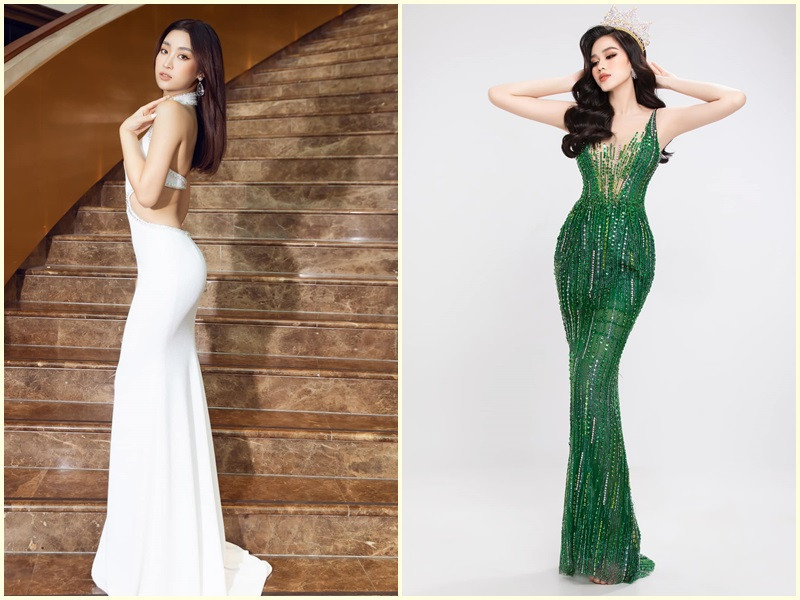 Hai nàng Hoa hậu Việt Nam biết cách tạo dáng để khoe đường cong cơ thể.