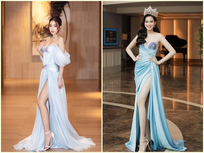 Đỗ Thị Hà là một trong những mỹ nhân Việt có đôi chân nuột nà đáng mơ ước. Còn Đỗ Mỹ Linh có lợi thế làn da đẹp, vòng một gợi cảm.