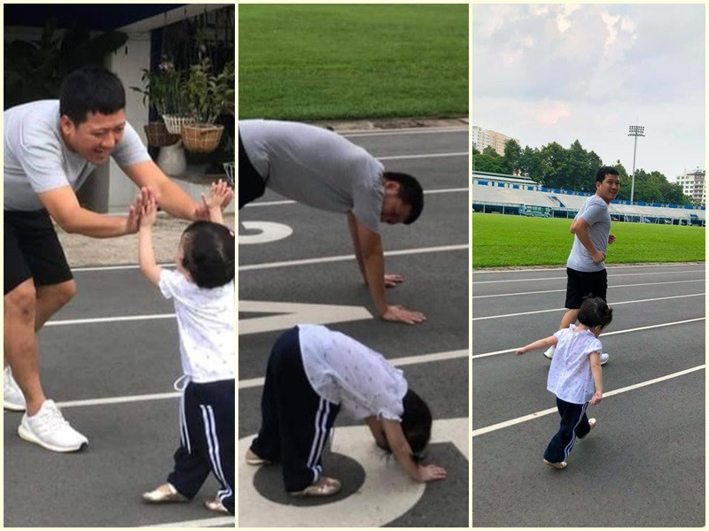 Trường Giang cưng con gái như trứng mỏng. Anh dành nhiều thời gian để chăm lo cho con gái tốt nhất.