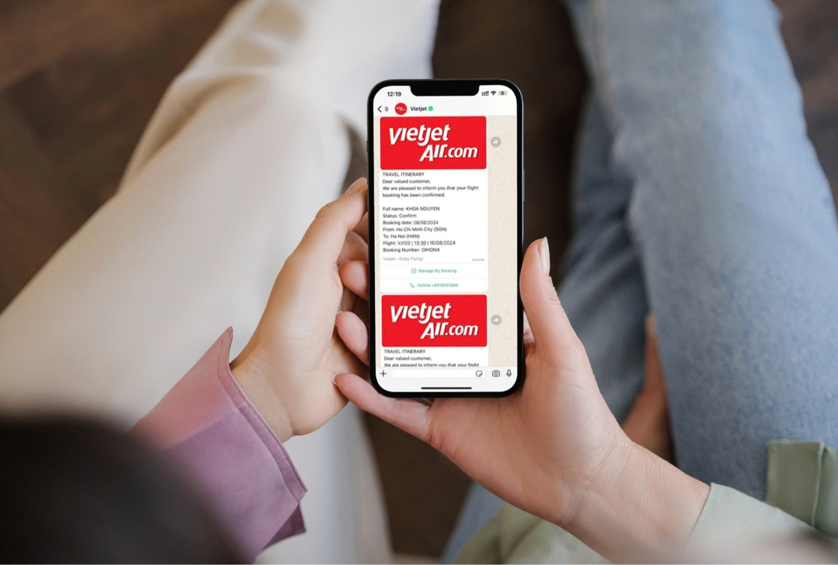 Nhan thong bao chuyen bay Vietjet nhanh chong, tu dong qua Zalo va WhatsApp ​-Hinh-2